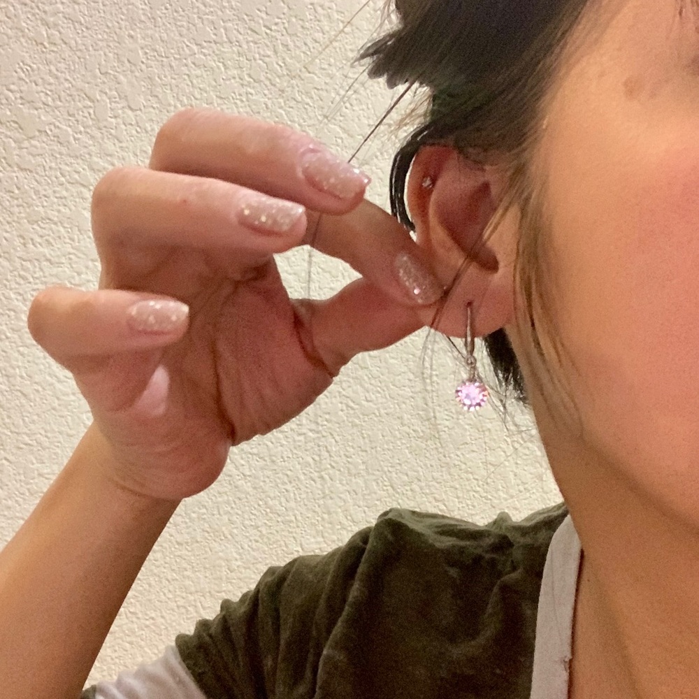 Swarovski Drill Crystal Earrings - Picture 8 of 8